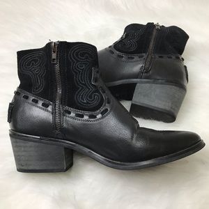 Coolway Ankle Boots Black Solid Shoes Size 10